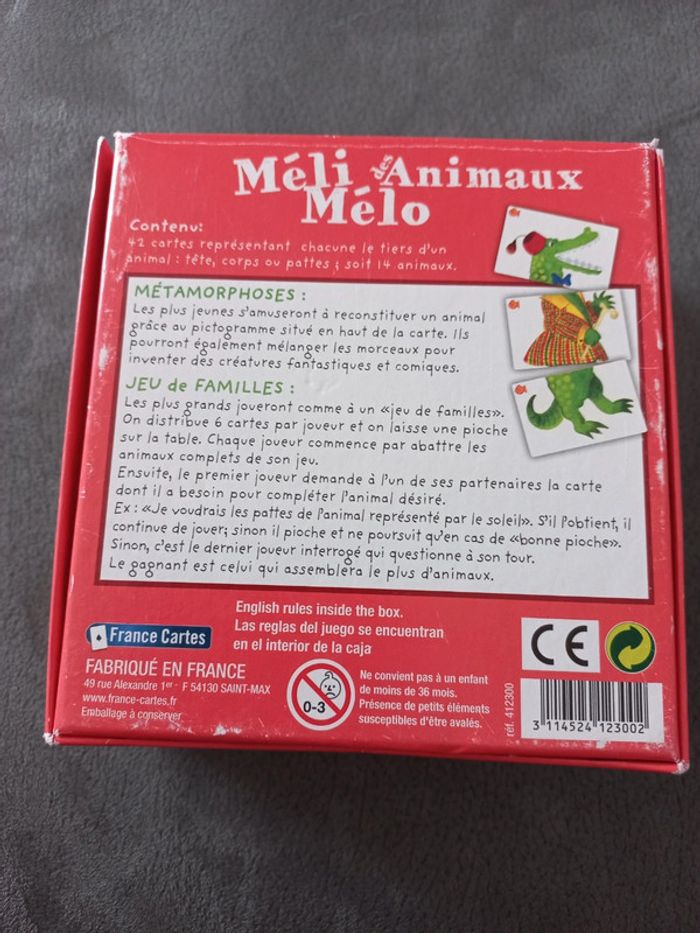Méli mélo des animaux france cartes - photo numéro 2