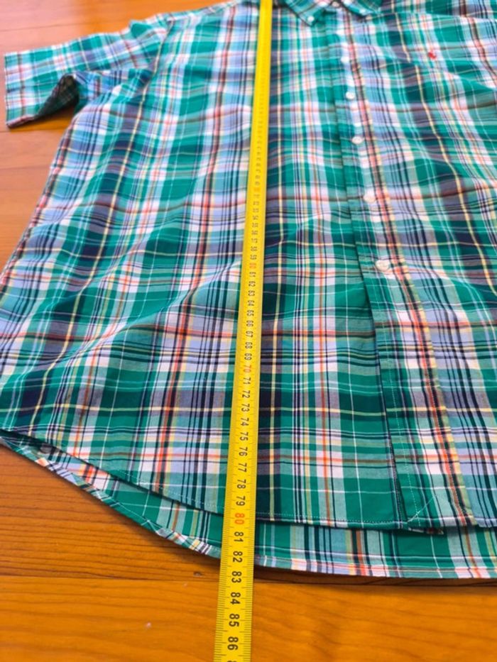 Chemisette Ralph Lauren - Custom Fit - Logo brodé rouge - Vert, noir - Taille XL - photo numéro 11