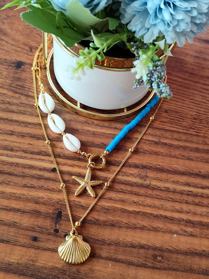 Collier coquillage étoile    ✅ - photo numéro 2