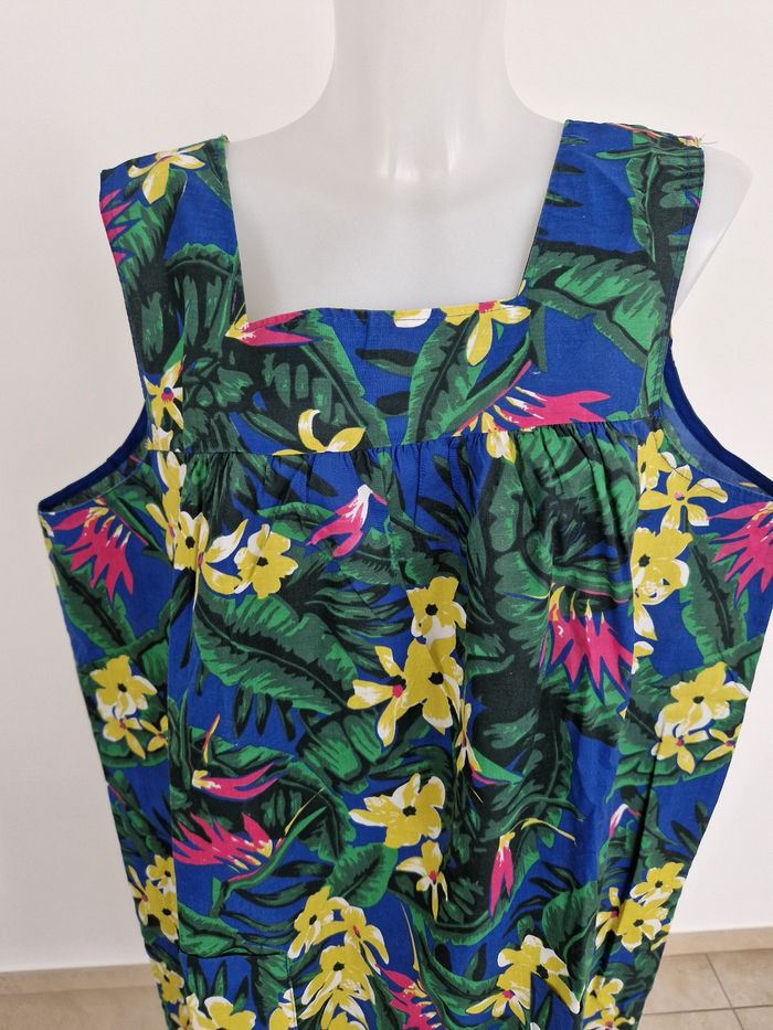 Robe bleue à motif fleurie Charmance - photo numéro 2