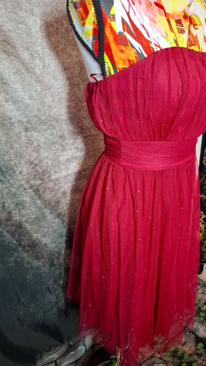 Robe bustier rouge brillante - photo numéro 6