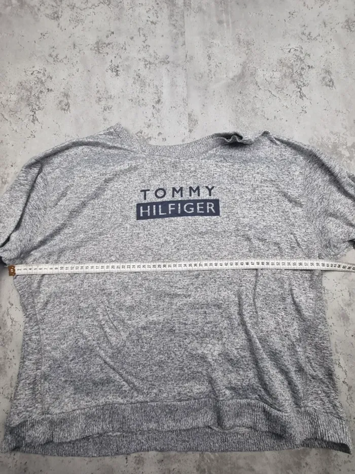 Sweat gris Tommy Hilfiger – Taille XXL Femme (mesures en photos) - photo numéro 8