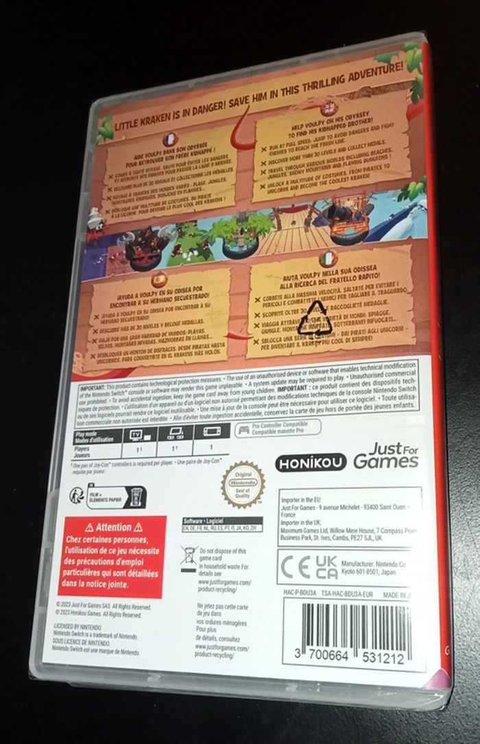 Kraken odyssey Nintendo Switch game New sealed - photo numéro 2