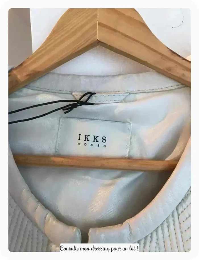 Veste cuir ikks avec étiquette - photo numéro 2