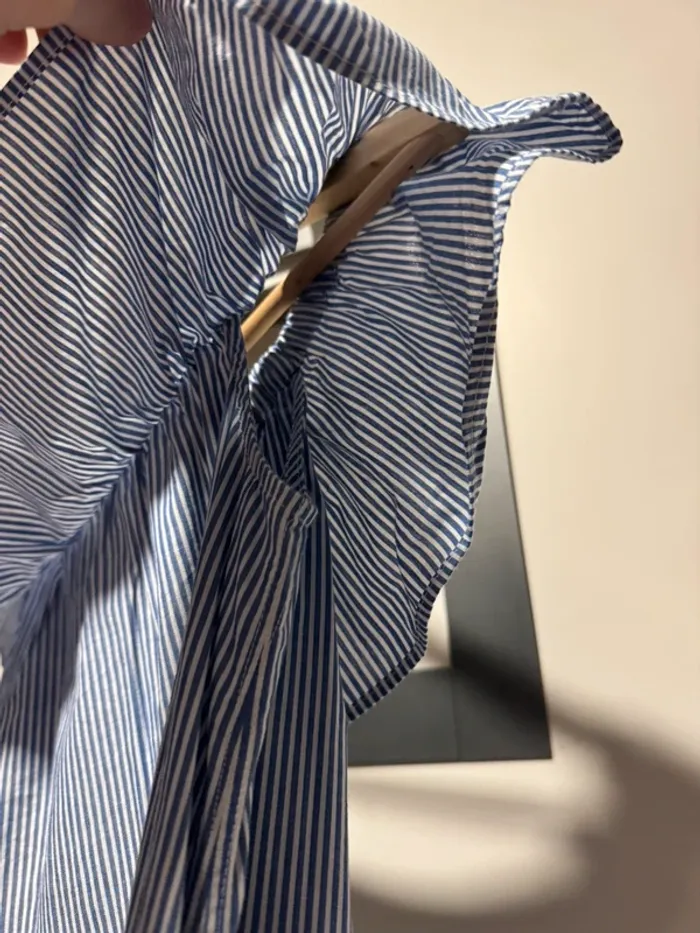 Tops rayé blanc et bleu bizzbee M - photo numéro 4