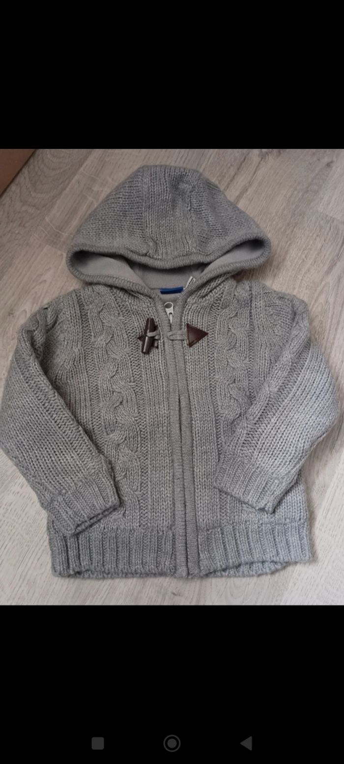 Gilet gris épais 74/80