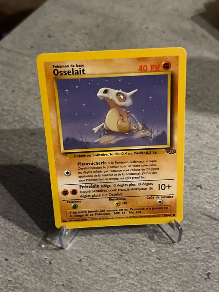 Carte Pokémon vintage osselait jungle
