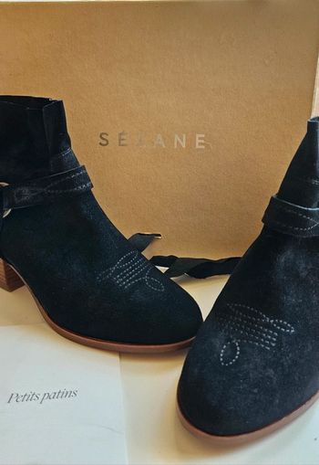Bottines garrett noir sezane