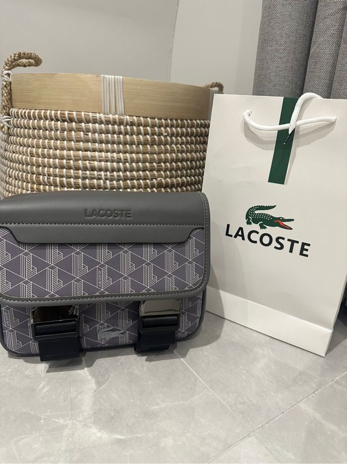 Sacoche Lacoste gris the blend - photo numéro 5