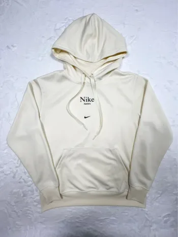 Nike sweat à capuche jaune pâle femme taille S coton