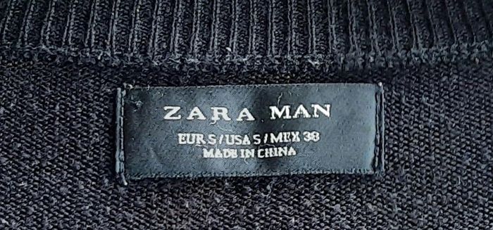 Pull noir, homme, Zara, taille S - photo numéro 3