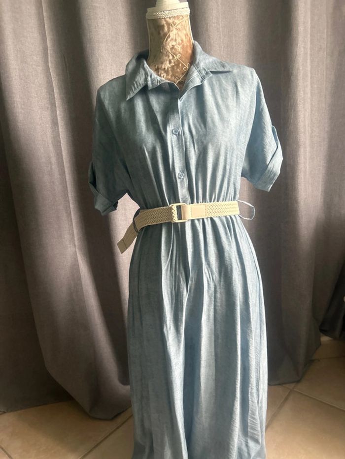 Robe longue M avec ceinture - photo numéro 3