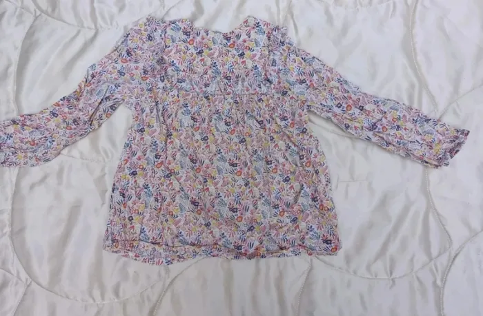 Blouse manches longues fleurie multi couleurs 3ans 98 cm Tape à l'œil