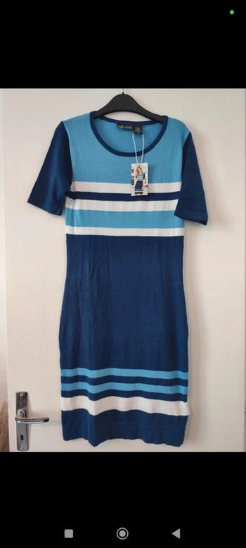 Robe moulante bleu taille S