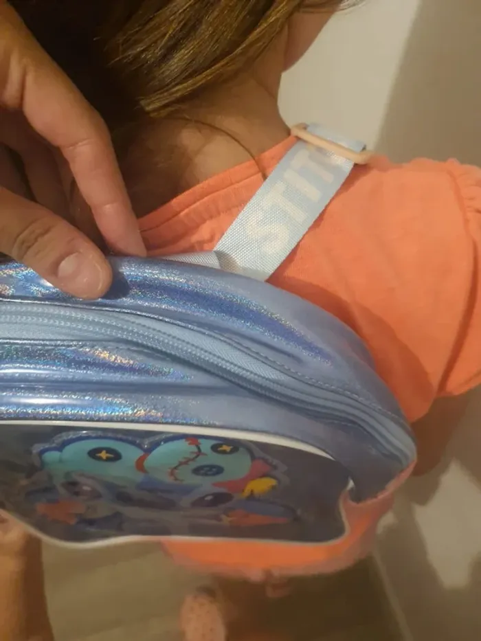 Petit sac a dos bleu disney - photo numéro 3