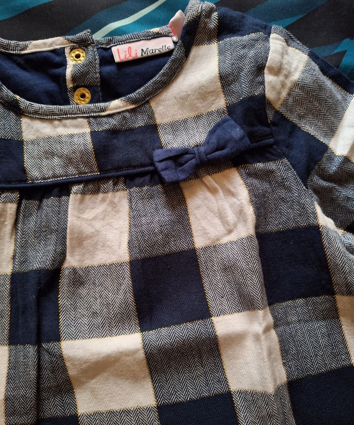 Blouse à carreaux Lili Marelle 4 ans - photo numéro 2