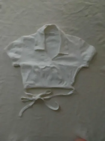 Haut coeur croisé blanc T38/40