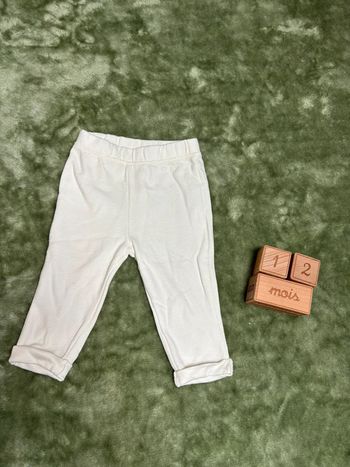 Pantalon jogging blanc
