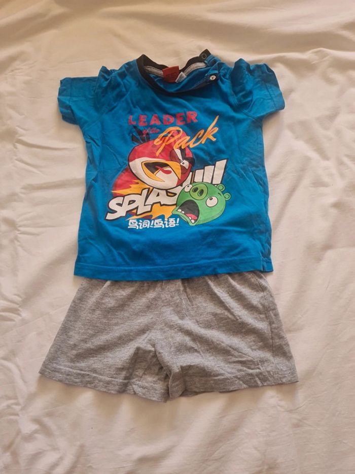 Pyjama été 2 pièces Angry Birds 86-92 cm