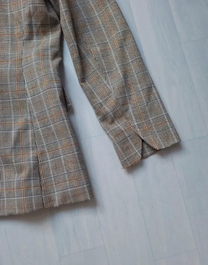 Veste blazer carreaux gris cache cache - photo numéro 8