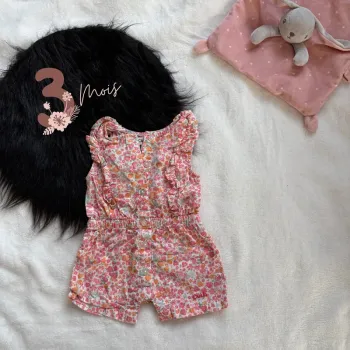 Combishort bébé fille
