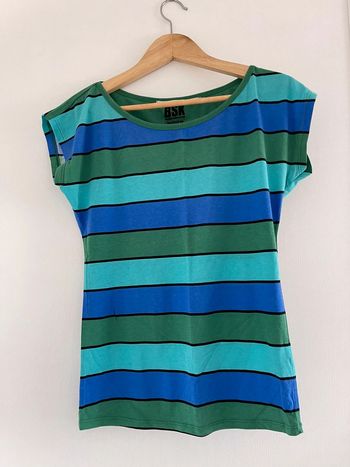 Tee shirt Bershka bleu et vert