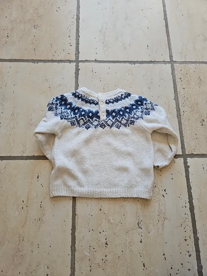 Pull chaud motif hiver - vertbaudet - 24 mois/86 cm - photo numéro 3