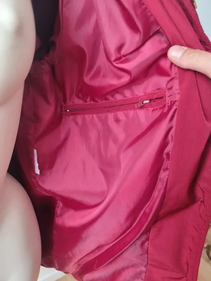 Veste rouge matelassé vintage - photo numéro 7