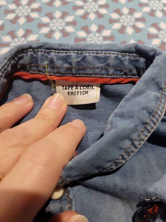 Chemise tape à l'œil 9 mois - photo numéro 3