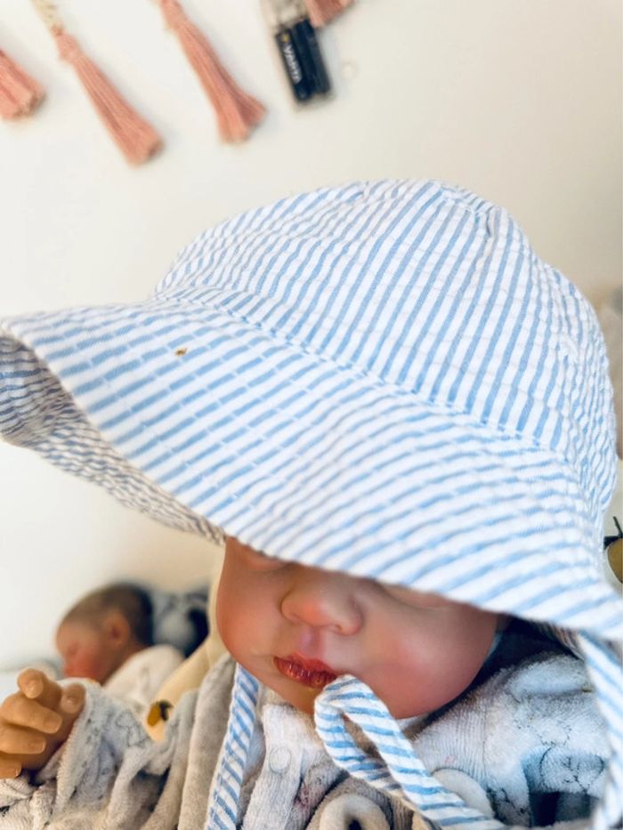 Chapeau de soleil rayure - photo numéro 2
