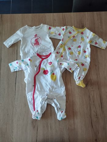 Lot pyjamas Orchestra 1 mois