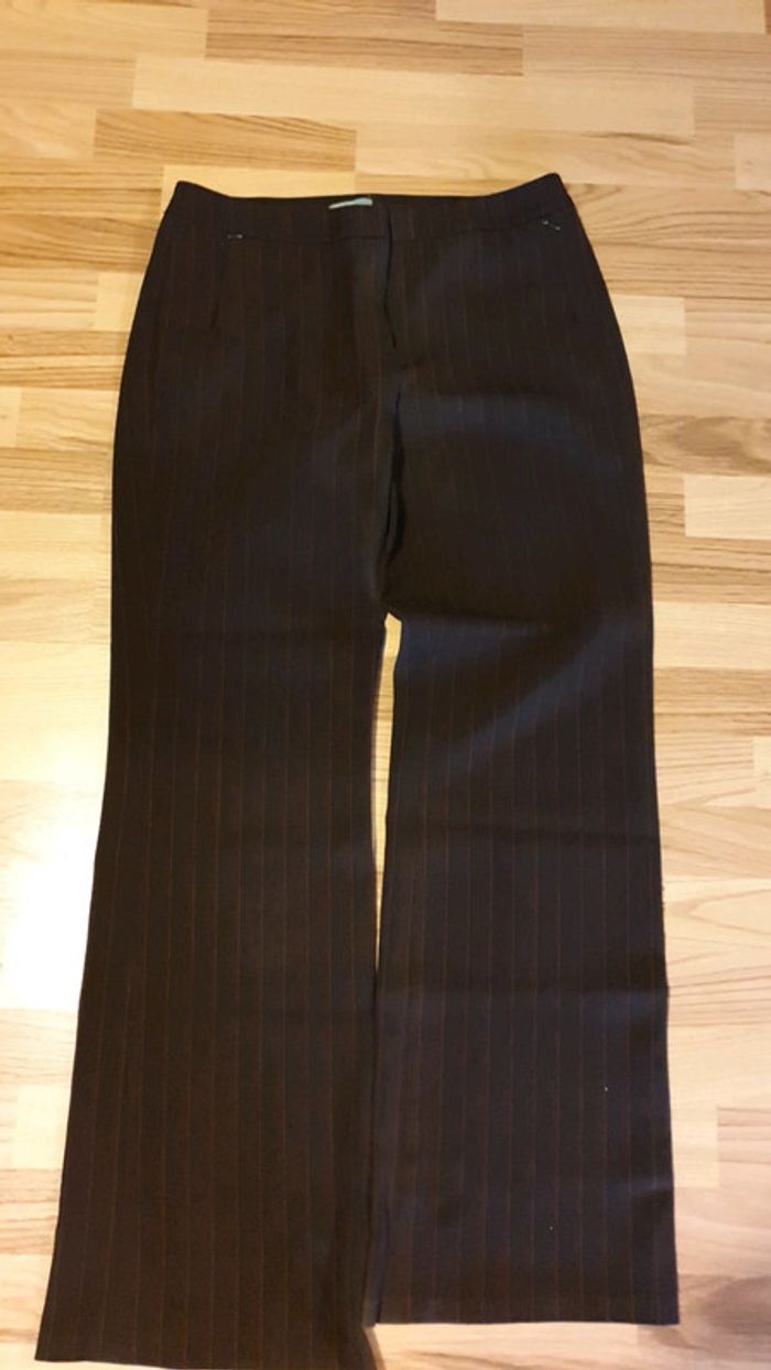 pantalon habille naf naf 42 rayé
