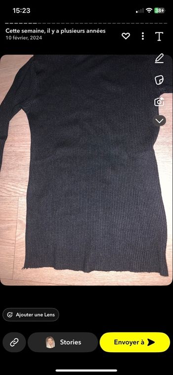 2 pull Cole rouler marque naf naf taille xs couleur noir