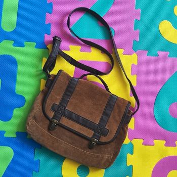 Sac en velours côtelé femme