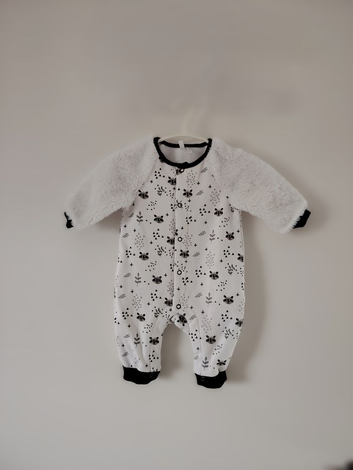 pyjama blanc & noir - photo numéro 3