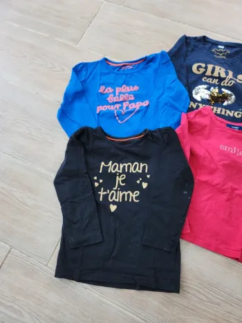 Tee shirt manches longues lot de 4