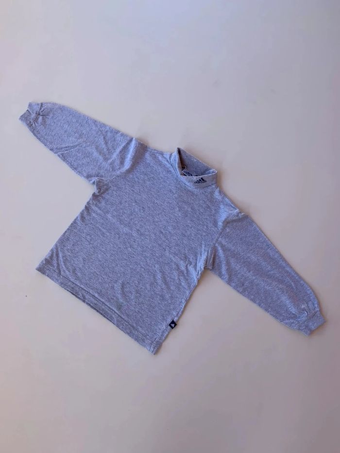 T-shirt manches longues col cheminée Adidas 8ans - photo numéro 12