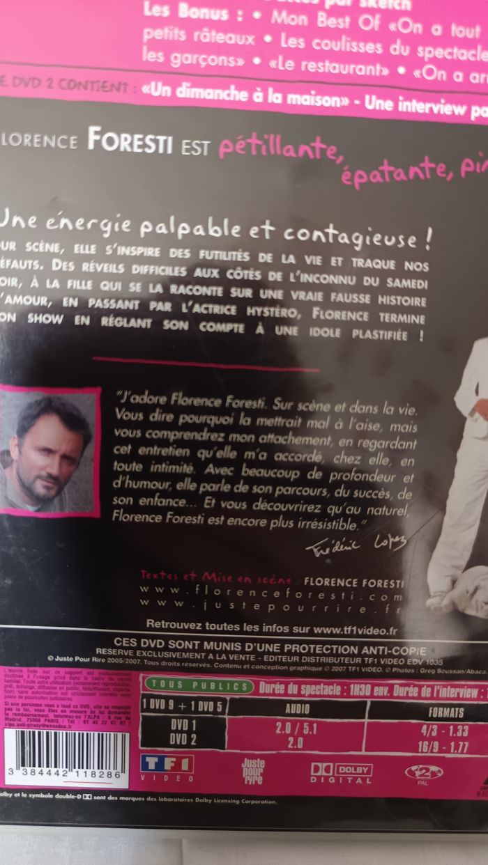 Lot coffret dvd Florence Foresti - photo numéro 4