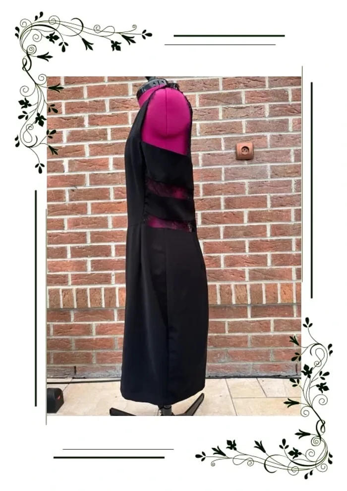 Superbe robe Morgan noire dentelle taille 40 - photo numéro 2