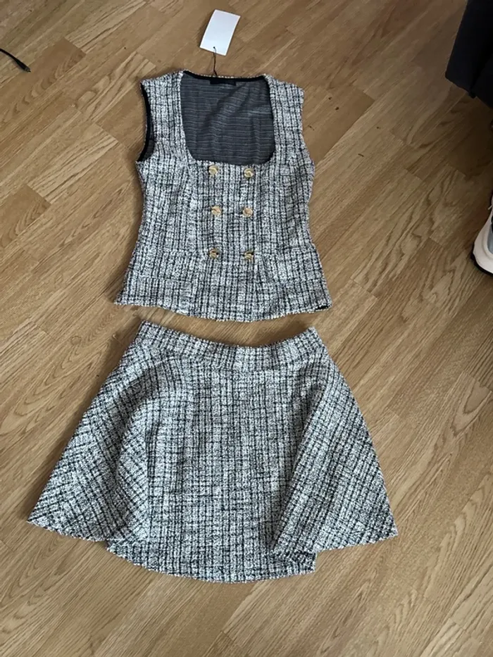 Ensemble Zara haut taille S bas t-M neuf - photo numéro 6