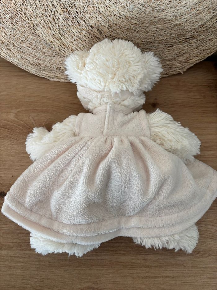 Doudou ours robe blanc my first teddy bukowski - photo numéro 5