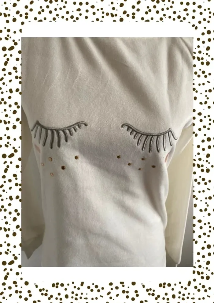 Haut de pyjama Kiabi noir et blanc – Taille S – Très bon état - photo numéro 4