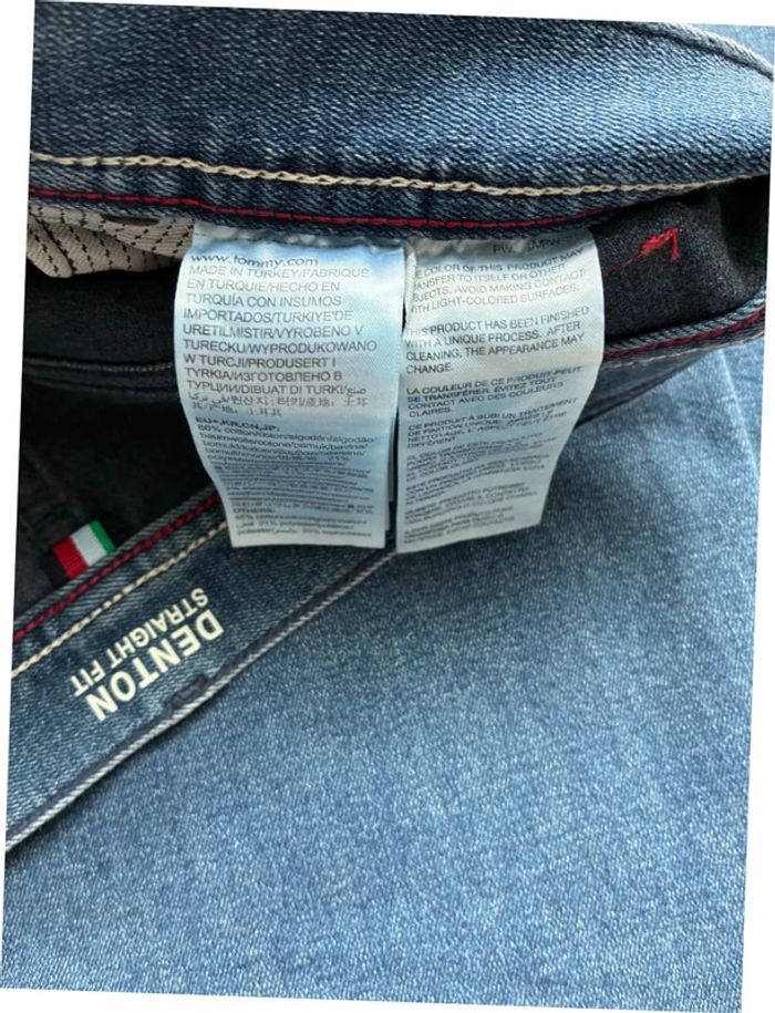 Jeans bleu foncé Tommy Hilfiger homme W30L34 denton straight neuf avec étiquette - photo numéro 11