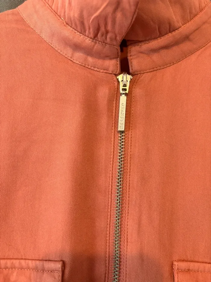 Veste Chemise à fermeture éclair Corail / orangé 36 - photo numéro 4