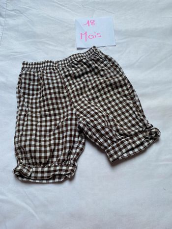 Petit short 18 mois