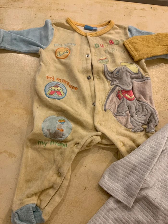 Lot de 3 pyjamas mixte fille garçon 6 mois - photo numéro 4