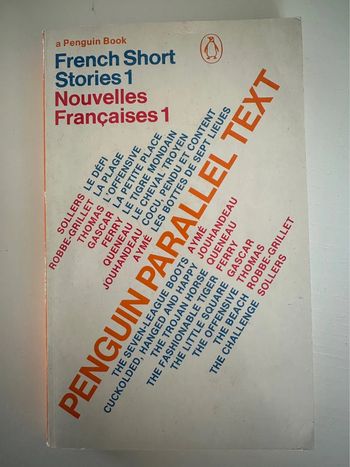 Livre en anglais French Short stories