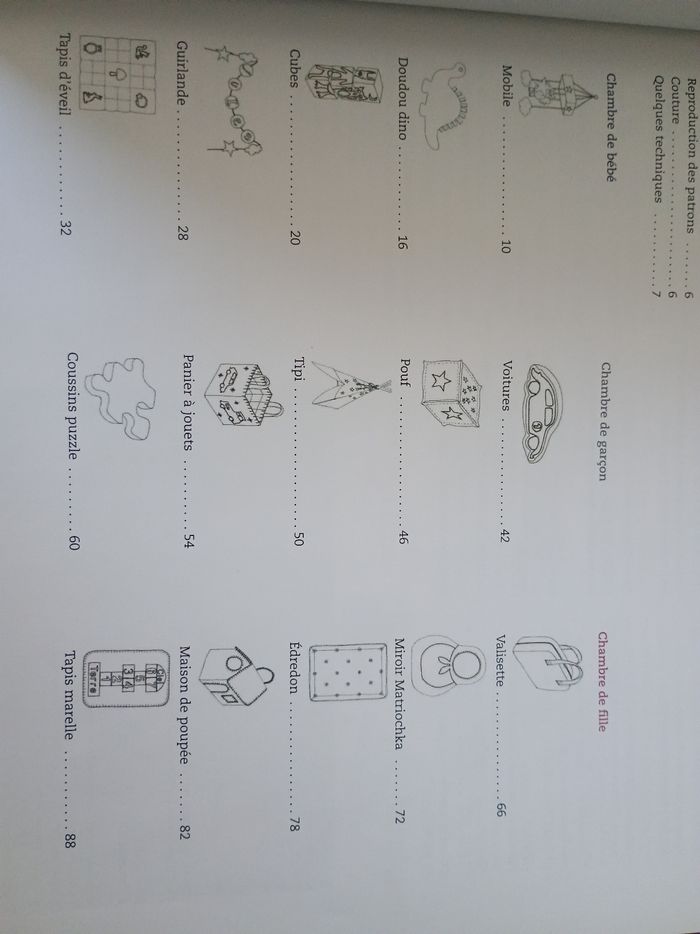 Livre couture Petits riens pour chambre d'enfant - photo numéro 3