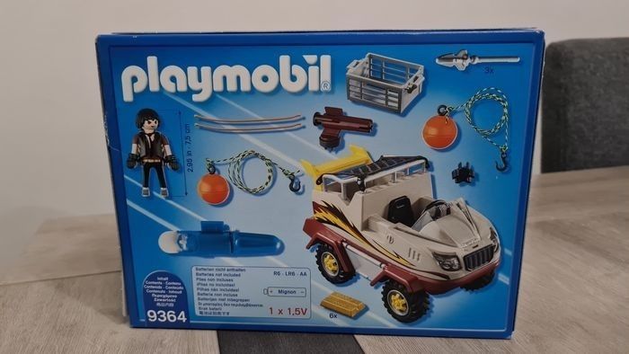 Playmobil 9364 - Véhicule Amphibie et Bandit. - photo numéro 2