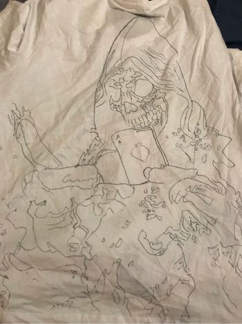 T-shirt dessiner à la main